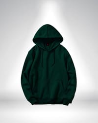 Premium Solid Bottle Green Hoodie_img_0