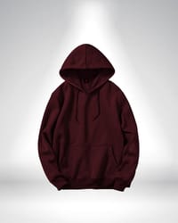Premium Solid Maroon Hoodie_img_0