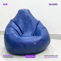 XXL Bean Bag Chair - Deep Blue Color_img_1