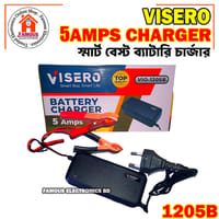 12V 5A VIO-1205B Smart Fast Battery Charger for Solar Car IPS Strip Light LED Acid Battery - Multimeter for Accurate Measurements and Monitoring by Power Flash_img_1