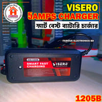 12V 5A VIO-1205B Smart Fast Battery Charger for Solar Car IPS Strip Light LED Acid Battery - Multimeter for Accurate Measurements and Monitoring by Power Flash_img_5