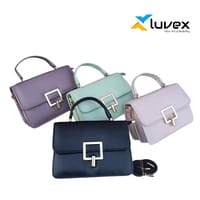 Premium Ladies Bag Square Lock- Peach_img_1