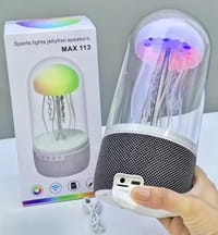 MAX-113 Jellyfish Bluetooth Speaker with LED Lights, 10W Stereo Sound, Bluetooth 5.2 & 6H Battery Life_img_4