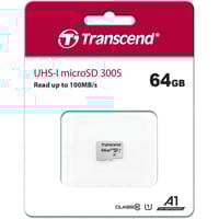 Transcend 64GB MicroSDXC/SDHC 300S Class 10 Memory Card (TS64GUSD300S)_img_1