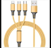 3 In 1 Fast Charging USB Charger Cable / Fast Charging Data Transfer/Compatible with Micro USB, USB-C/Type-C Devices_img_2