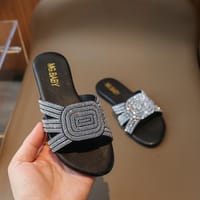 Kids Girls Luxury Crystal Glitter Slippers Summer Sandals (3–5 years) for your baby's smile_img_1