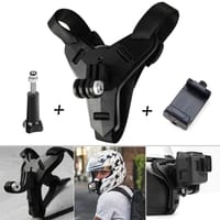 Helmet Chin Mount and Mobile Holder For Smartphone & Action Camera- Black_img_0