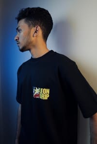 'LEON DRIP' Oversized Heavyweight Drop Shoulder T-Shirt_img_1