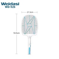 Weidasi/Maxxon 925/926/3821 Rechargeable Mosquito Racket | 3000V Electric Fly Swatter | Type-C Charging | Removable Battery_img_3