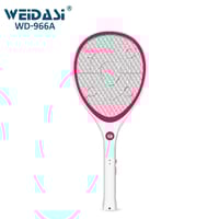 Weidasi WD-966A Rechargeable Mosquito Bat | LED Light | 4V 400mAh Battery | AC Input & Cable_img_5