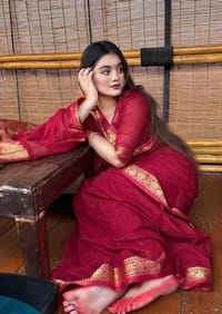 Check Sharee with running blause pcs_img_0