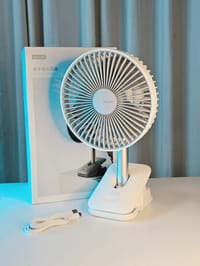 JISULIFE FA13R Rechargeable Clip Fan (8000mAh)- White Color_img_1