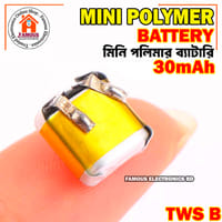 3.7V 30mAh Lithium Polymer Battery TWS replacement Battery Small Diy Projects_img_0