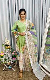 Parrot green Three Piece_img_1