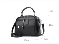High end ladies' handbag multi-layer large capacity commuting bag(Black)_img_2
