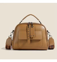 High end ladies' handbag multi-layer large capacity commuting bag(Brown)_img_0