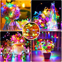 Multicolor 100Pcs Led Fairy Lights String Celebrations Party Decor & Gifts Decoration_img_0