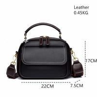 New Sac a Main Women Handbag soft small Shoulder Pu Leather Tote Hand Bags for Ladies(Black)_img_1