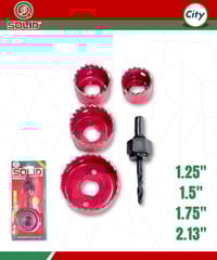 ৫ পিস ছোট হোল স সেট ১.২৫", ১.৫", ১.৭৫", ২.১৩" ইঞ্চি সাইজের রাউন্ড কাটার সার্কুলার করাত_img_0