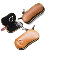 KroyShala Premium Leather Key Wallet – Money Bag Style Organizer for Keys & Cash – Black_img_3