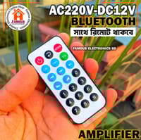 AC220V-DC12V T5 Bass Amplifier Board Car Amplifier Radio Audio Digital Amplifier USB TF Remote Control_img_3