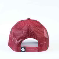 Iconic Maroon Suede Trucker Cap_img_3