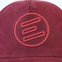 Iconic Maroon Suede Trucker Cap_img_2