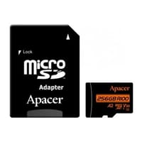 Apacer R100 SDXC/SDHC UHS-I U3 V30 256GB A2 Class 10 Memory Card with Adapter_img_1