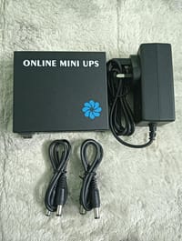 Router Backup Online Mini UPS 12V/12V/9V 6000mAh Powerfull Lithium ion Battery With Charger For Wifi Router, Onu,Access Control And IP Camera With Charger._img_2