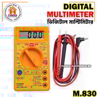 Digital Multimeter -Voltmeter, Ammeter, Ohm Meter Test Probe DC, AC LCD Display AC 750V DC 1000V Buzzer With Overload Protection_img_3