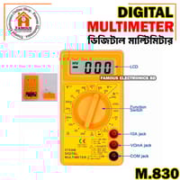 Digital Multimeter -Voltmeter, Ammeter, Ohm Meter Test Probe DC, AC LCD Display AC 750V DC 1000V Buzzer With Overload Protection_img_4