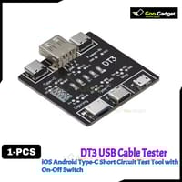 DT3 USB Cable Tester Detection Board for iOS, Android, Type-C – Short Circuit Test Tool with On-Off Switch_img_0