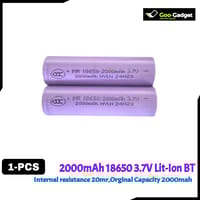 IMR 18650 2000mAh 3.7V Li-ion Rechargeable Battery_img_0