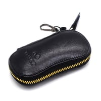 KroyShala Leather Key Ring Wallet – Black Key Holder Pouch Box for Men & Women – Durable Money Bag Style Organizer_img_4