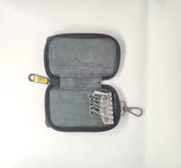 KroyShala Men’s Leather Zipper Keychain Wallet – Premium Key Ring Holder for Car, Bike, Home, Office – Black, Coffee & Chocolate Colors_img_3