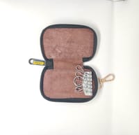 KroyShala Cat Design Leather Key Holder for Men – Zipper Wallet Keychain for Car, Bike, Bikers, Home & Office Use – 100% Genuine Leather_img_4