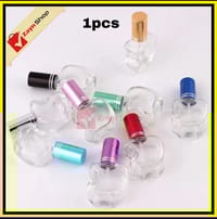 Empty  Bottle apple shape 10ml  Refillable Spray Atomizer  Transparent Glass  Random Color 1pcs_img_0