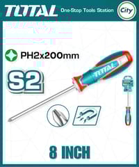 ৮ ইঞ্চি হেভি স্টার স্ক্রু ড্রাইভার পাওয়ারফুল ম্যাগনেটিক টিপ TOTAL TSDPH3200_img_0