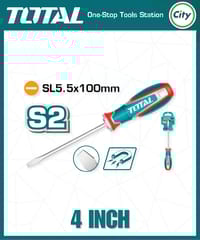 ৪ ইঞ্চি মাইনাস স্ক্রু ড্রাইভার পাওয়ারফুল ম্যাগনেটিক টিপ TOTAL TSDSL5100_img_0