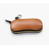KroyShala Premium Leather Key Wallet – Money Bag Style Organizer for Keys & Cash – Black_img_0
