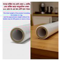 Wrapping Poly Roll 1Kg 20" inch Plastic Stretch Wrapping perfect For Luggage Box Wrapping 1 Roll_img_2