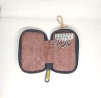 KroyShala 100% Leather Key Ring Wallet for Men – Zipper Keychain Pouch for Bikers, Car, Bike, Home, Office – Cat Style Design_img_7