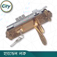 উচ্চ সুরক্ষার স্ট্যান্ডার্ড সাইজের হ্যান্ডেল লক প্রধান দরজার জন্য কফি রঙের দরজার লক Door Lock_img_1