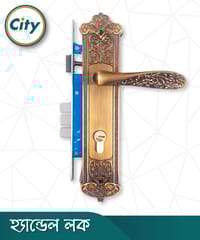 উচ্চ সুরক্ষার স্ট্যান্ডার্ড সাইজের হ্যান্ডেল লক প্রধান দরজার জন্য কফি রঙের দরজার লক Door Lock_img_0