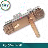 উচ্চ সুরক্ষার স্ট্যান্ডার্ড সাইজের হ্যান্ডেল লক প্রধান দরজার জন্য কফি রঙের দরজার লক Door Lock_img_2