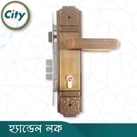 উচ্চ সুরক্ষার স্ট্যান্ডার্ড সাইজের হ্যান্ডেল লক প্রধান দরজার জন্য কফি রঙের দরজার লক Door Lock_img_3