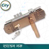 উচ্চ সুরক্ষার স্ট্যান্ডার্ড সাইজের হ্যান্ডেল লক প্রধান দরজার জন্য কফি রঙের দরজার লক Door Lock_img_1