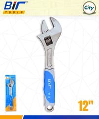 ১ পিস ১২ ইঞ্ছি সেলাই রেঞ্চ হেভি সামঞ্জস্যযোগ্য ক্রোম সফট রাবার গ্রিপ হ্যান্ডেল ৩ ইন ১ স্প্যানারের সাথে বক্স এন্ড হেক্স ফাংশন_img_0