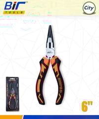 ৬ ইঞ্চি নোজ প্লায়ারস প্রো কুয়ালিটি কালো নিকেল ক্রোমিয়াম স্টিলের পেশাদার মানের হেভি কাটিং প্লাস_img_0