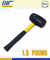 1.5 পাউন্ড হেভি ডিউটি রাবার হাতুড় প্রিমিআম মানের Bir Tools_img_0